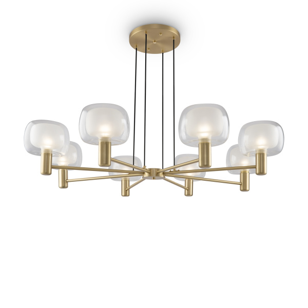 Подвесной светильник 8*E14 60Вт Золото IP20 Vision MOD411PL-08G Maytoni