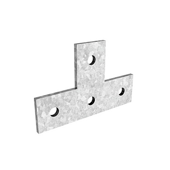 Пластина Т-образная №4 для СТРАТ профиля, толщ. 5,0 мм, гальван. цинк Ostec