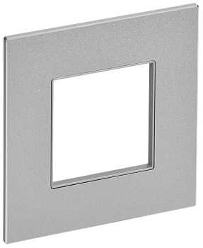 SKANDY Рамка 1-местная SK-F31S металл серебряный IEK