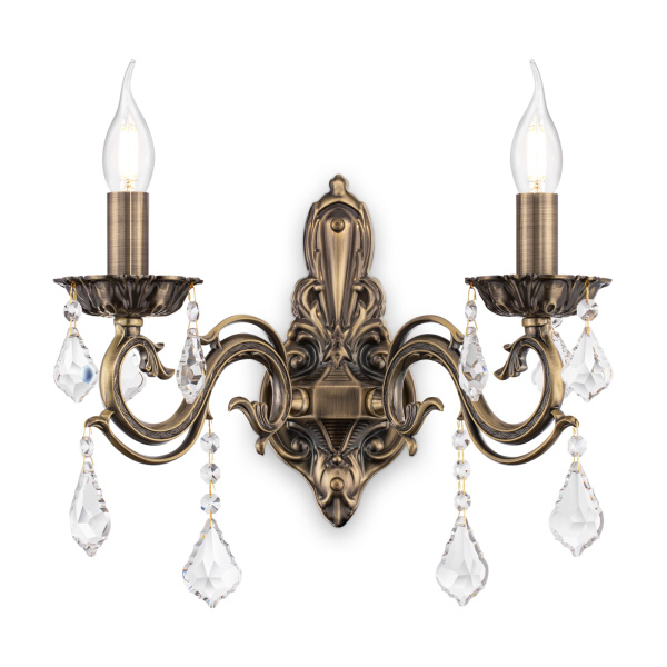 Бра 2*E14 60Вт Бронза Антик IP20 Bronze RC245-WL-02-R Maytoni