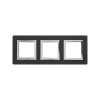 Рамка из алюминия, "Avanti", черная, 3 поста (6 мод.) DKC