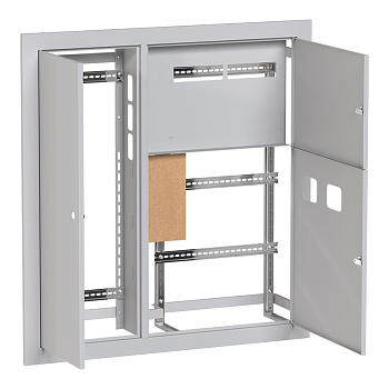 Щит этажный 2 кв, слаботочка слева (1000х950х150) PROxima EKF