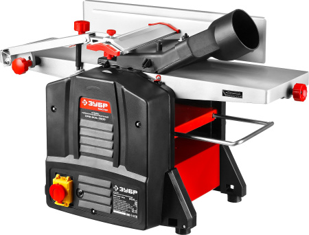 Станок фуговально-рейсмусовый, СРФ-204-1500, ширина строгания 204мм, толщина заготовки до 120мм, 2 ножа, 9000 об/мин, 1500Вт, 6м/мин ЗУБР
