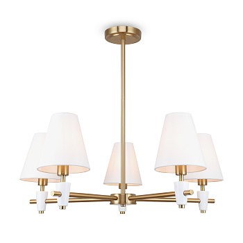 Потолочный светильник 5*E14 40Вт Латунь IP20 Pietra FR5371CL-05BS Freya