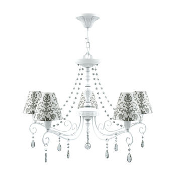 Люстра 5*E14 40Вт Матовый Белый IP20 Provence 17 E4-05-WM-LMP-O-1-CRL-E4-05-TR-UP Maytoni