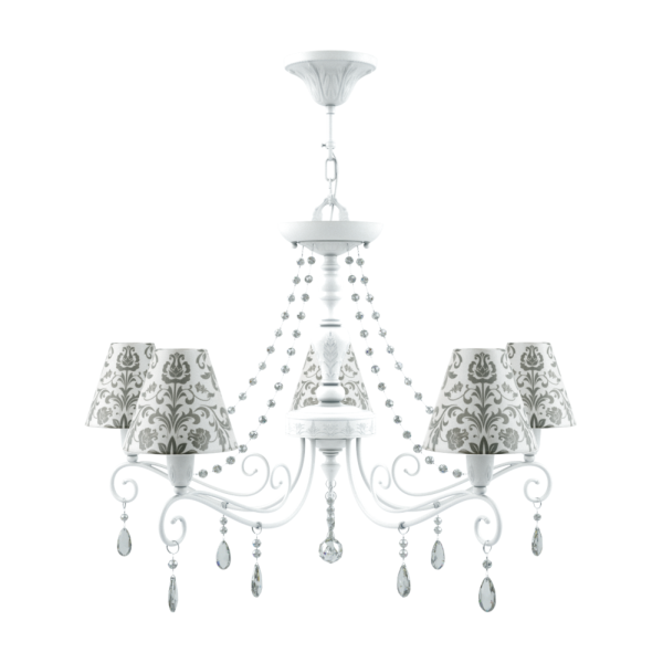 Люстра 5*E14 40Вт Матовый Белый IP20 Provence 17 E4-05-WM-LMP-O-1-CRL-E4-05-TR-UP Maytoni