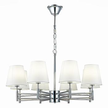 Светильник подвесной Хром/Белый E14 8*40Вт SLE105453-08 EVOLUCE