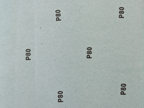 Лист шлифовальный "СТАНДАРТ" на бумажной основе, водостойкий 230х280мм, Р80, 5шт ЗУБР