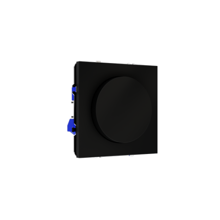 Светорегулятор встраиваемый Voltum S70 поворотно-нажимной 600 Вт, (черный матовый)