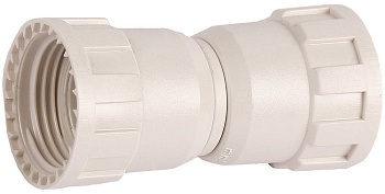 Соединитель "ШиреФит" "накидная гайка - накидная гайка", 16мм ЗУБР