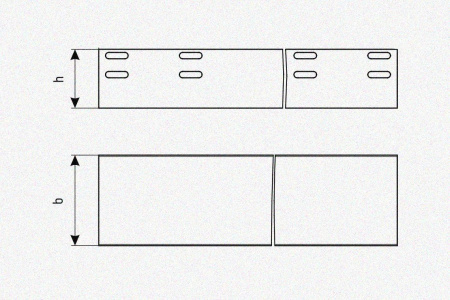 Лоток глухой ЛМГ 600х65х2000 УХЛ1, оцинкованный лист S1,5