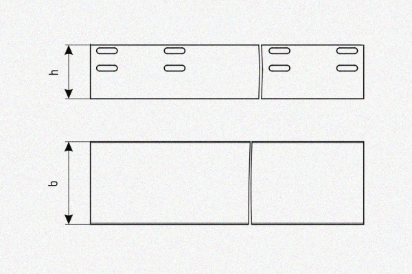 Лоток глухой ЛМГ 600х65х2000 УХЛ1, оцинкованный лист S1,5