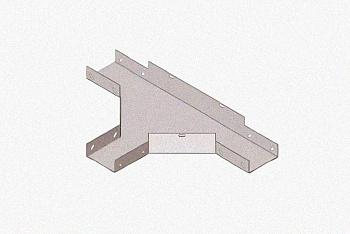 Лоток тройниковый глухой ОТГ 50х50 УТ1,5, оцинкованный лист S1,0