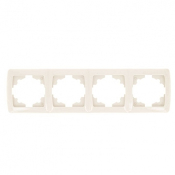 Мадрид Рамка горизонт. 4 пост . бежевый IP20 EKF