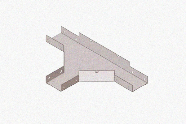 Лоток тройниковый глухой ОТГ 50х50 УТ1,5, оцинкованный лист S1,0