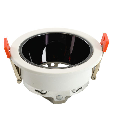 Светильник потолочный встраиваемый, MR16 G5.3, белый + черный хром DL3102 Feron