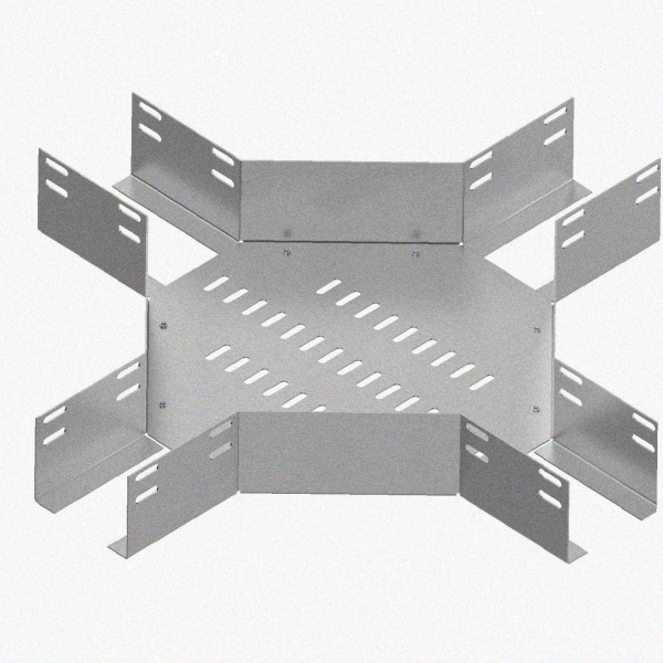 Лоток крестообразный перфорированный КМ 600х80 У3, окрашенный, S1,5