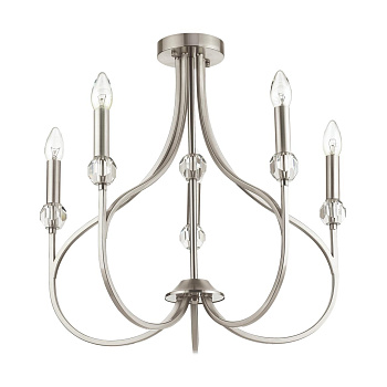 Люстра потолочная E14 5*60W 220V MACKENZIE никель LUMION