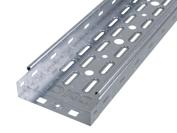 Лоток перфорированный 100х80 L 3000 толщ 1 мм, нерж DKC