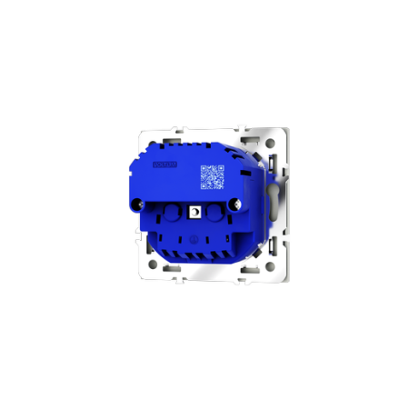 Розетка встраиваемая Voltum S70 с заземлением и защитными шторками, 16А, с USB, A+A, (сталь)