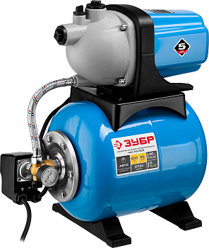 Станция насосная "Мастер" М3 автоматическая, 800 Вт, пропускная способность 55 л/мин, напор 40 м, бак 20 л ЗУБР