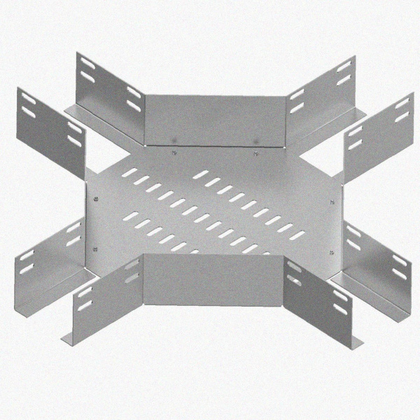 Лоток крестообразный перфорированный КМ 250х50 УТ1,5, оцинкованный лист S1,5