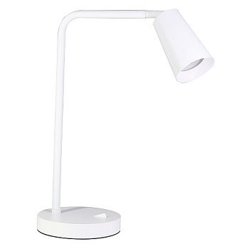 Светильник настольный под лампу GU10, max 35W, 230V , белый, DE185 Feron 