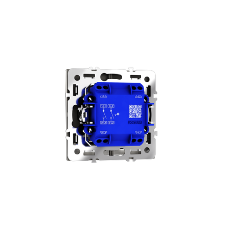 Выключатель встраиваемый Voltum S70 двухклавишный с подсветкой 10А, (кашемир)