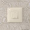 Диммер кнопочный в стену, "Avanti", "Ванильная дымка" DKC
