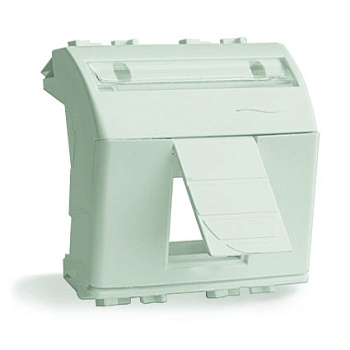 Адаптер для информационных разъемов Keystone, белый, 2 мод. DKC