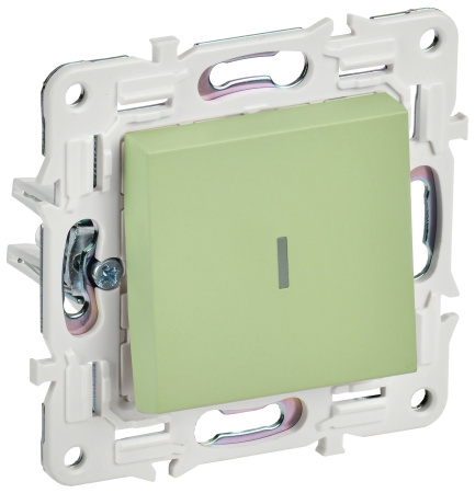 SKANDY Выключатель 1-клавишный с индикацией 10А SK-V07G мятный IEK