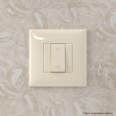 Диммер кнопочный в стену, "Avanti", "Ванильная дымка" DKC
