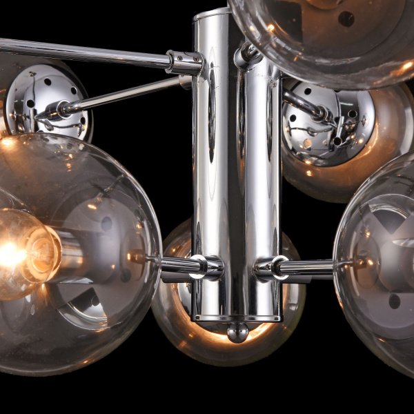 Подвесной светильник 10*E14 60Вт Хром IP20 Richard FR5596PL-10CH Freya