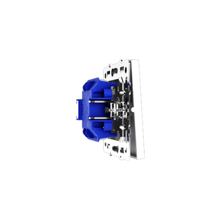 Выключатель встраиваемый Voltum S70 одноклавишный 10А, (белый матовый)