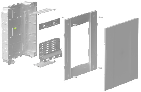 Корпус пластиковый мультимедиа KREPTA 5 встраиваемый 470х410мм IEK