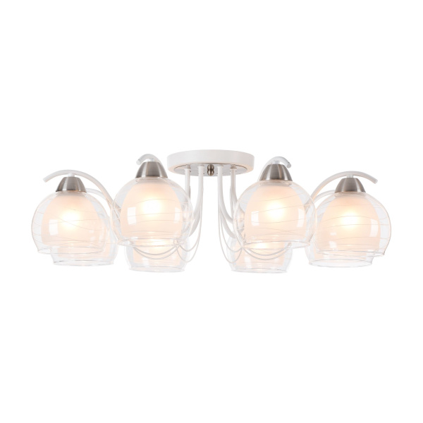 Потолочный светильник 8*E27 60Вт Белый IP20 Nikki FR5052-CL-08-W Freya