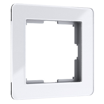 Acrylic Рамка на 1 пост белый Werkel