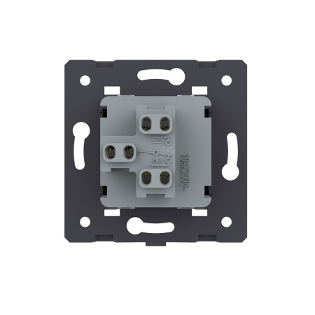 Выключатель однолинейный клавишный (модуль) ЧЕРНЫЙ Livolo