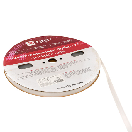 Термоусаживаемая трубка ТУТ 10/5 прозрачная рулон PROxima EKF