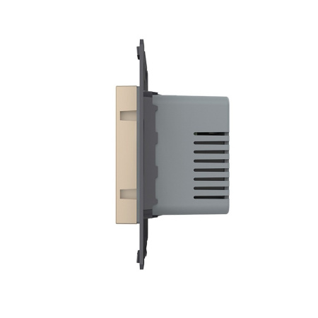 Терморегулятор пола 16А, сенсорное управление, датчик воздуха, Золотой (механизм) Livolo