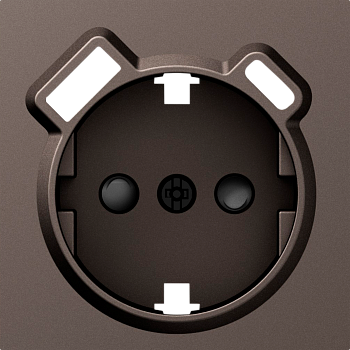 Donel A07 мокко накладка для розетки Schuko с зарядным устройством USB A+C, со шторками 16A 250 В~,серия DB