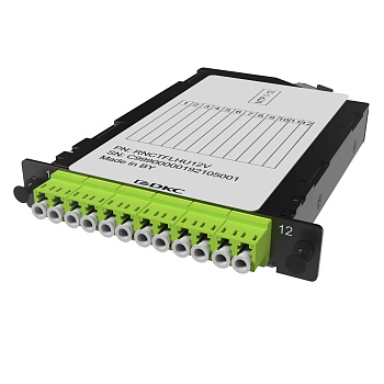 Претерминированная кассета 12ОВ 50/125 OM5, 1xMTP(12)f/6xLC Duplex, 1/2 HU DKC