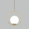 Подвесной светильник с плафоном 1*E27 60Вт золотой IP20 Ringo (50089/1 золото) Eurosvet