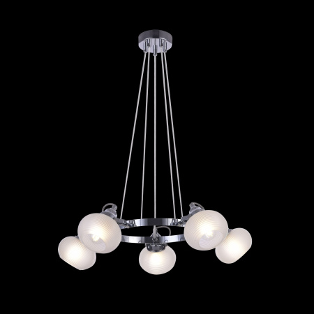 Подвесной светильник 5*E14 40Вт Хром IP20 Linda FR5690PL-05CH Freya