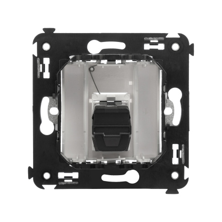 HDMI розетка одинарная в стену, тип А-А, "Avanti", "Белое облако" DKC