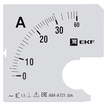 Шкала сменная для A721 30/5А-1,5 PROxima EKF
