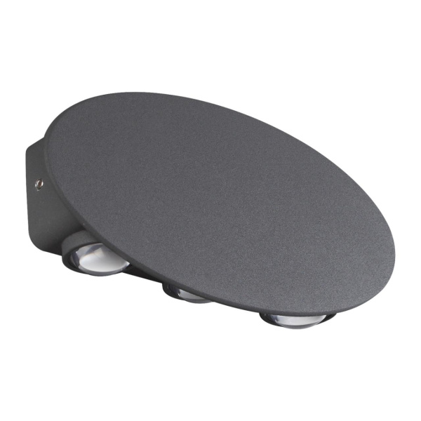 Ландшафтный настенный св-к IP54 LED 4000K 6W 85-265V CALLE темно-серый D NOVOTECH