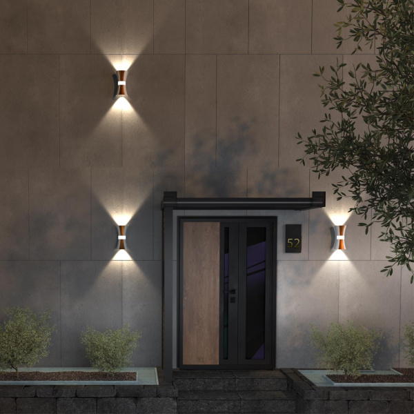 Св-к ландшафтный св/д IP54 LED 4000К 12W 85-265V CALLE белый/золото NOVOTECH