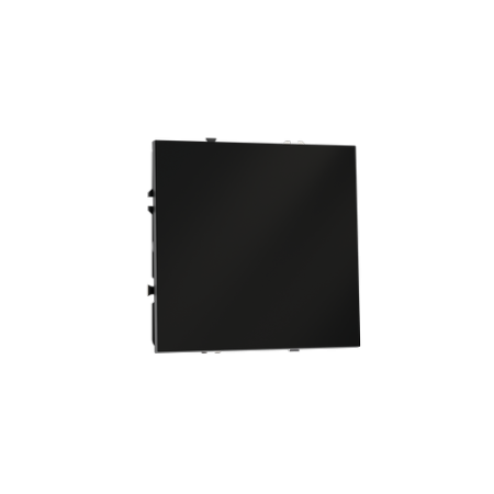 Проходной переключатель встраиваемый Voltum S70 одноклавишный 10А, (черный матовый)