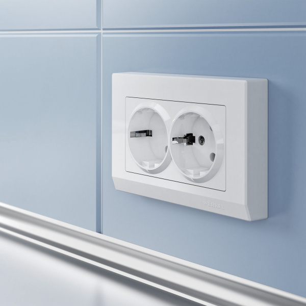 Stark Рамка для двойной розетки (белый) Werkel